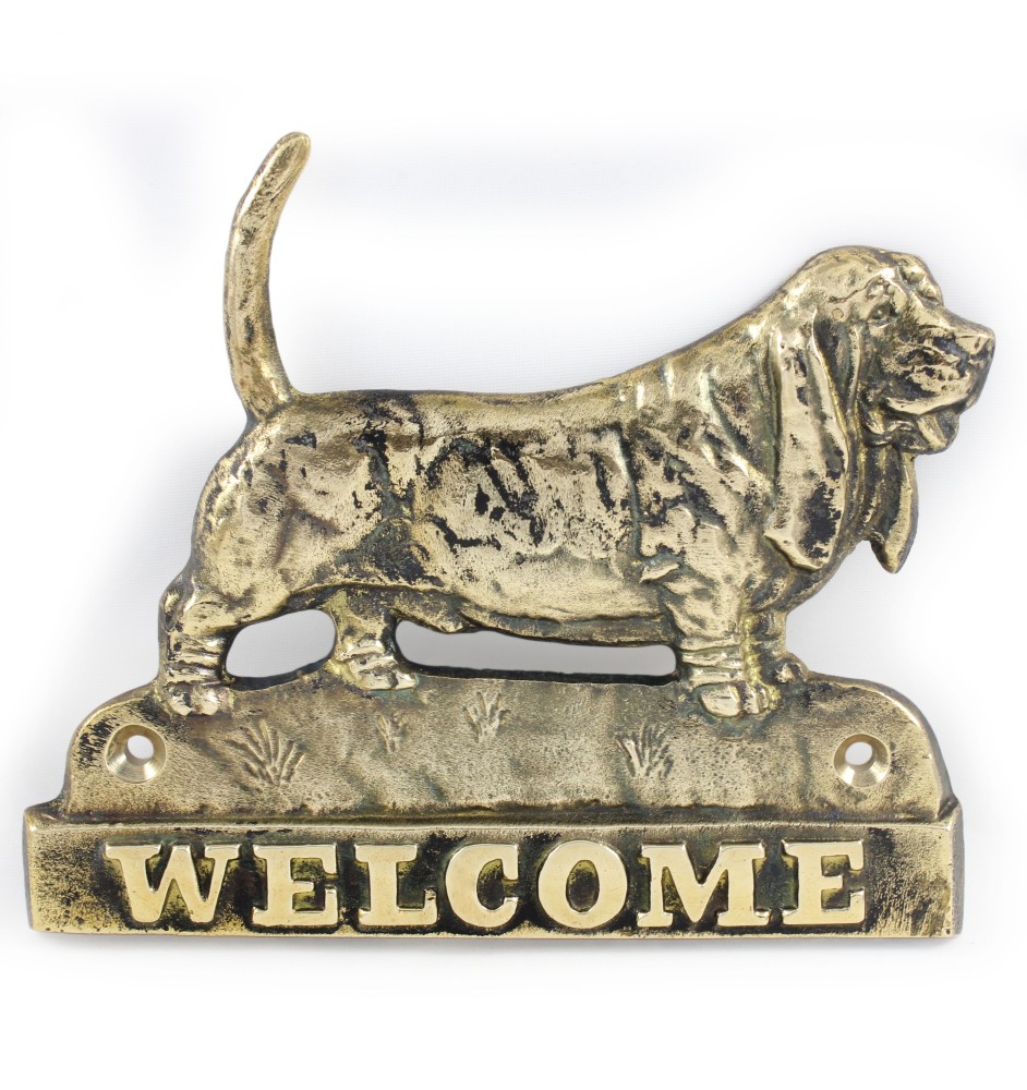 Basset Hound welcome plakietka Art-Dog